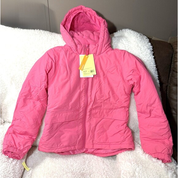 Girls Pink Anorak Jacket XXL (18) All in Motion NEW with Tags - Picture 2 of 5